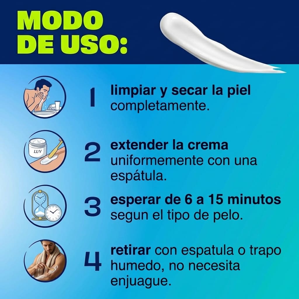 CREMA DEPILATORIA SIN CUCHILLA